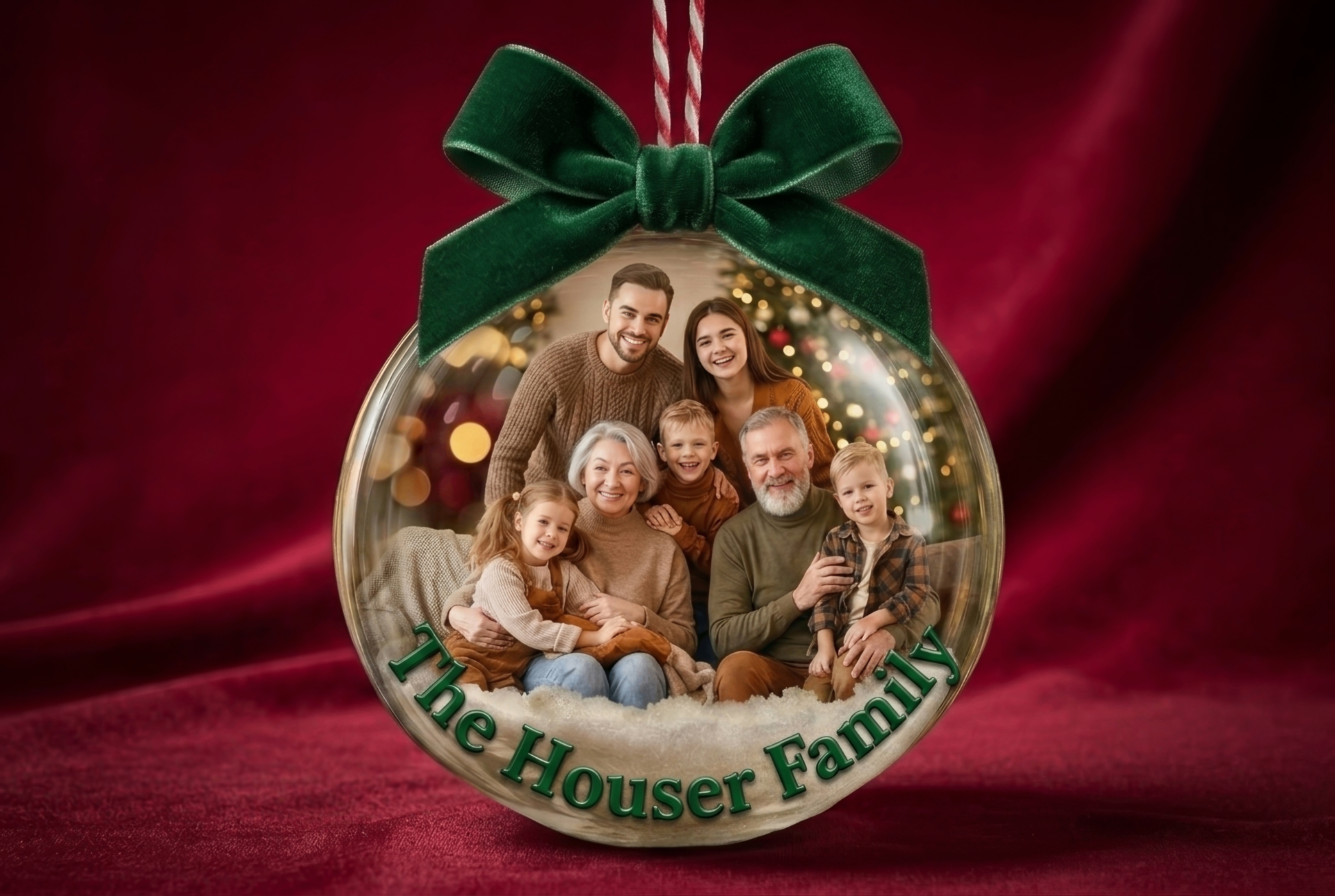 Family Photo Ornament